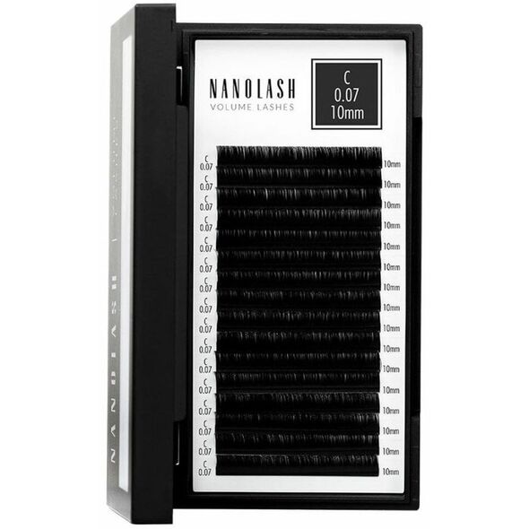 Zestaw sztuczne rzęsy Nanolash VOLUME LASHES Doczepy 10 mm