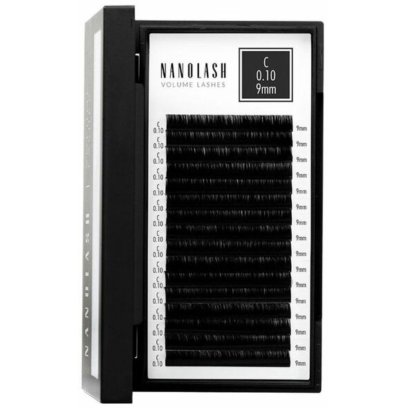 Zestaw sztuczne rzęsy Nanolash VOLUME LASHES Doczepy 9 mm