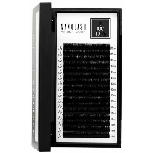 Zestaw sztuczne rzęsy Nanolash VOLUME LASHES Doczepy 10 mm