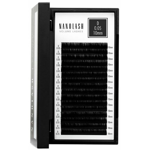 Zestaw sztuczne rzęsy Nanolash VOLUME LASHES Doczepy 10 mm