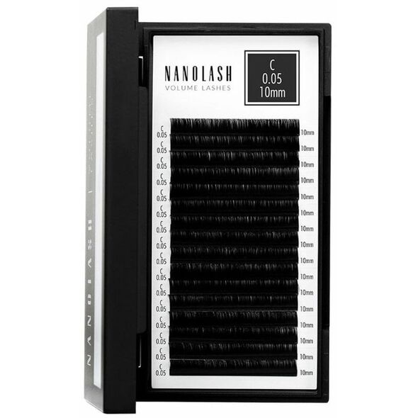 Zestaw sztuczne rzęsy Nanolash VOLUME LASHES Doczepy 10 mm