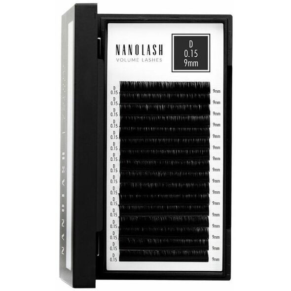 Zestaw sztuczne rzęsy Nanolash VOLUME LASHES Doczepy 9 mm