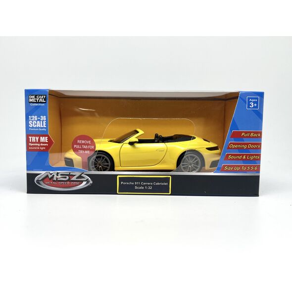 Χυτό μοντέλο Porsche 911 Carrera Cabriolet, 1:32