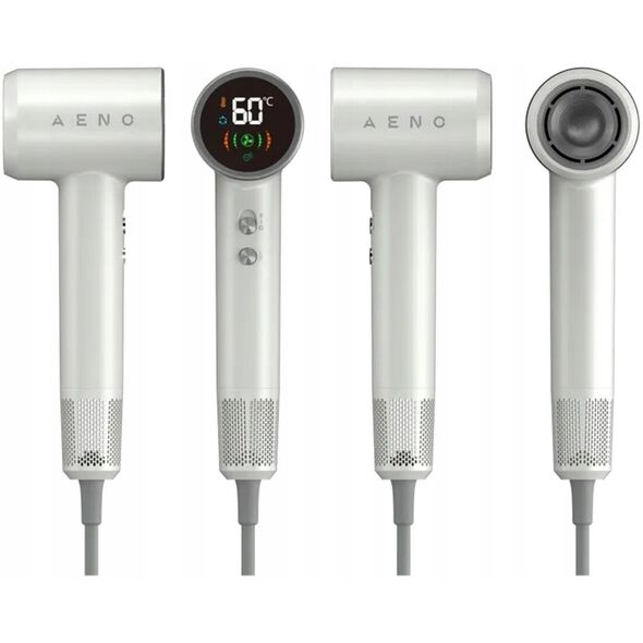 AENO HD4 Suszarka do włosów 1500W LCD 6+ trybów 110000 RPM Biała