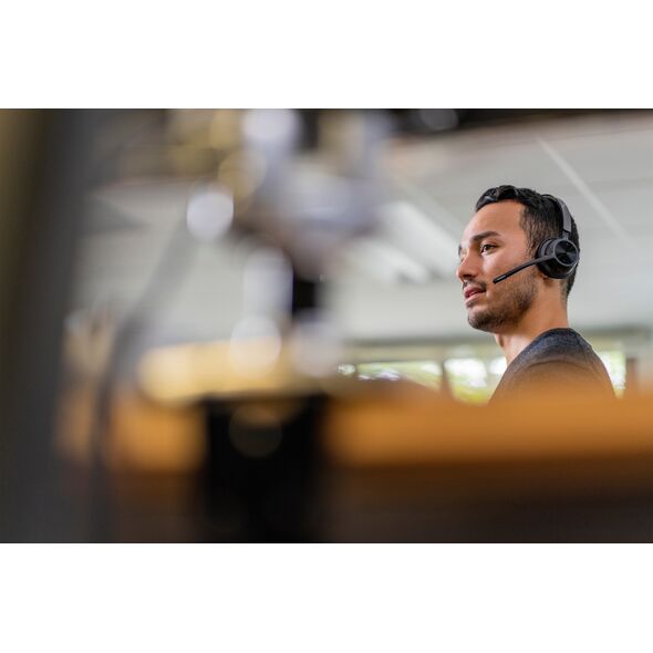 POLY Voyager 4320 Microsoft Teams Certified USB-A Headset +BT700 dongle Przewodowy i Bezprzewodowy Biuro/centrum telefoniczne USB Typu-A Bluetooth Czarny