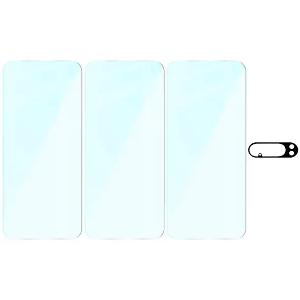 3x Szkło na ekran + szkło na aparat Bizon Glass Clear Pack do Google Pixel 10 Pro XL