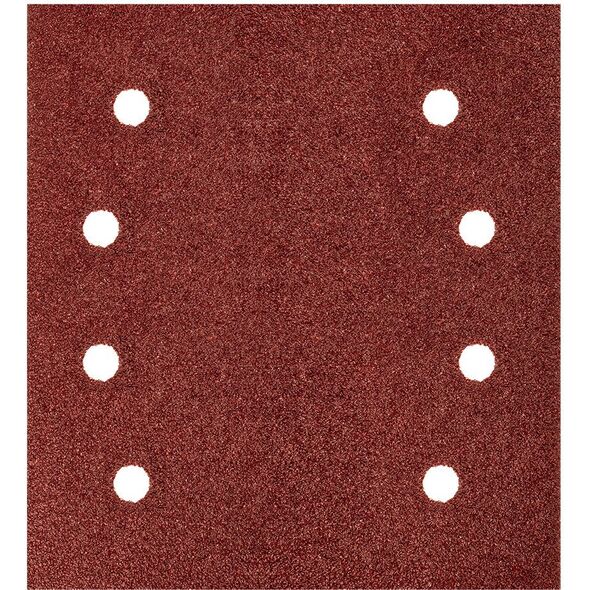 Papiery ścierne na rzep, kwadrat 113 x 113 mm, P80, 5 szt., z 8 otworami do 04-623