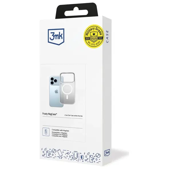 Etui 3MK Frosty MagCase do Apple iPhone 17 Pro biały