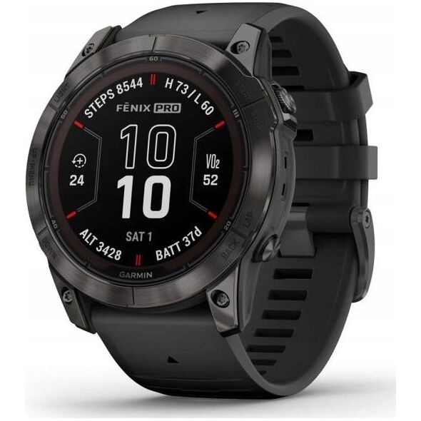 Zegarek sportowy Garmin fenix 7X Pro Sapphire Solar Czarny  (010-02778-11)