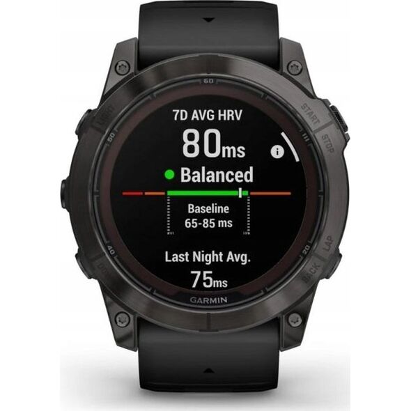 Zegarek sportowy Garmin fenix 7X Pro Sapphire Solar Czarny  (010-02778-11)
