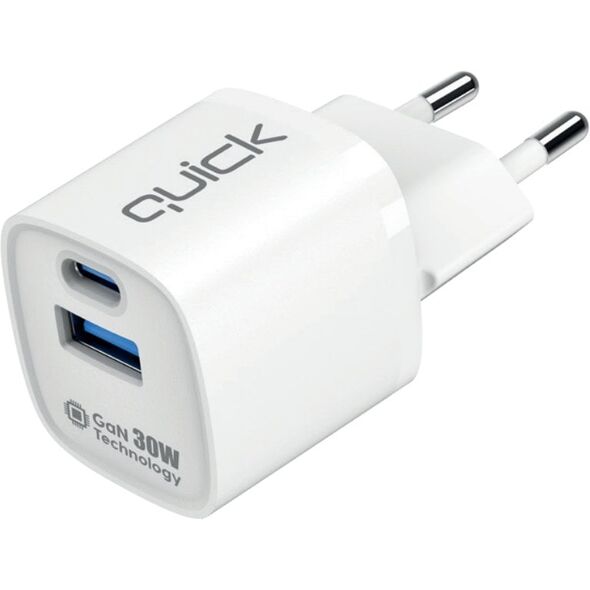 Quick QG-322 GaN USB-C / USB Charger 30W