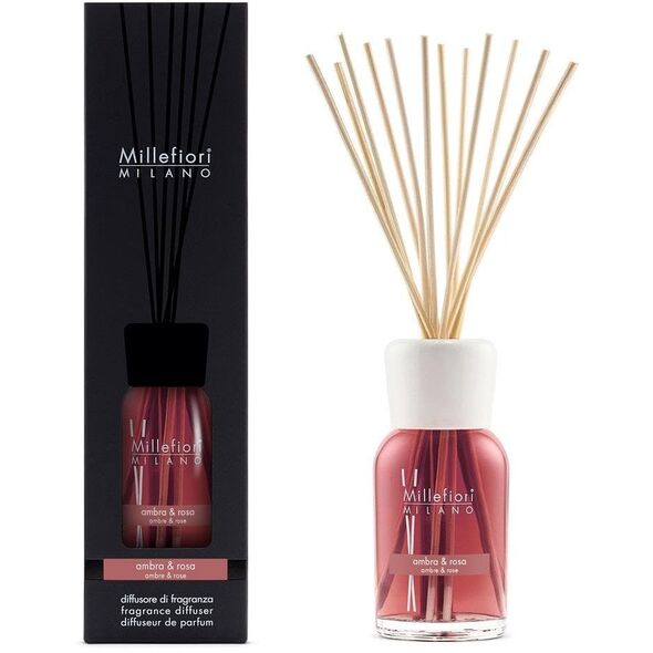 Millefiori Milano Fragrance Diffuser Ambra & Rosa 500 ml