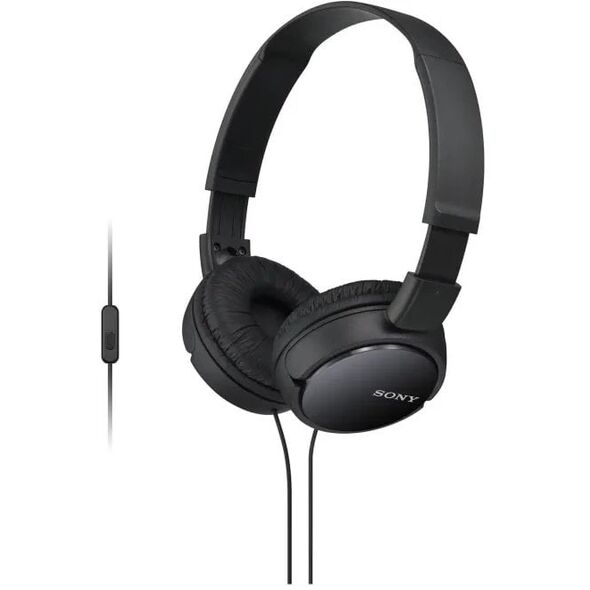 Sulankstomos ausinės Sony MDR-ZX110AP juodos su mikrofonu