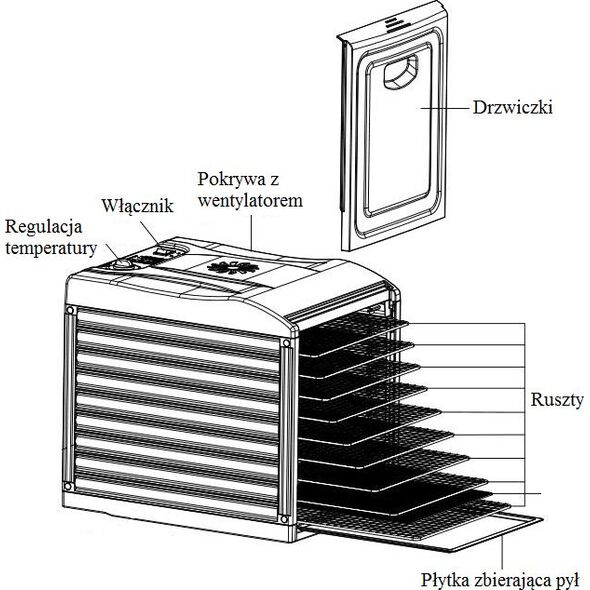 Suszarka Zyle ZY339FD