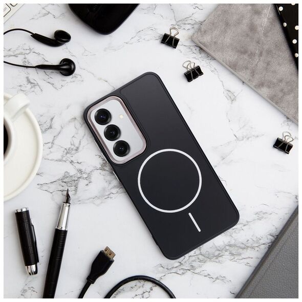 Θήκη FRAME MAG COVER συμβατή με MagSafe για SAMSUNG A36 μαύρο