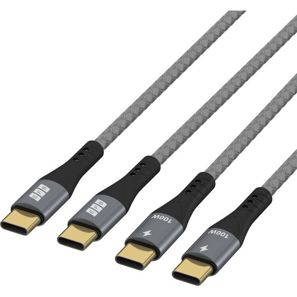 EFB Elektronik USB-CC-00005 kabel USB USB 2.0 1 m USB C Czarny, Szary