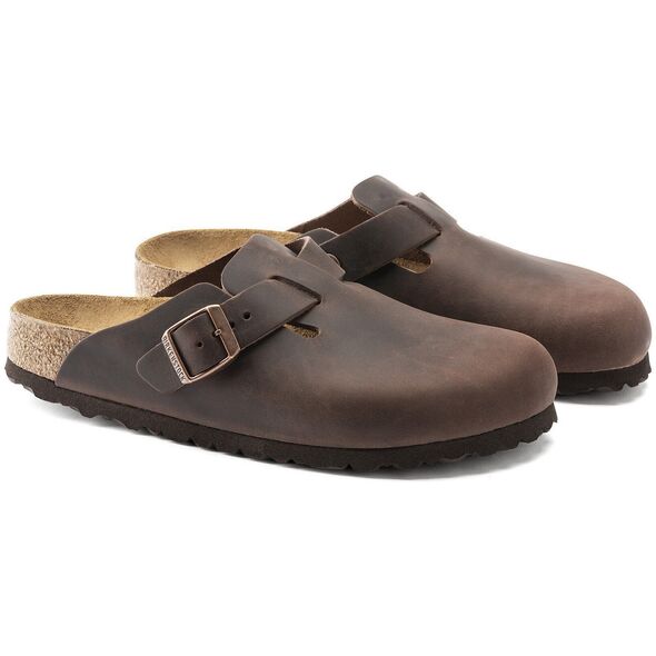 Birkenstock Boston Oiled Leather 860133 Brązowe 46