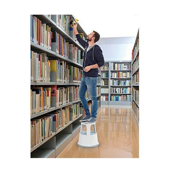 Wedo 212 137 taboret ze schodkiem Stal Szary