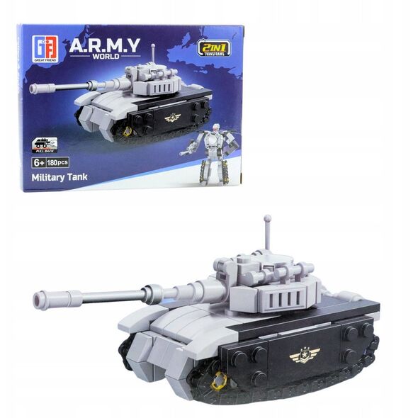 Klocki Konstrukcyjne Armia Wojsko Militarne Środki Transportu Robot 2w1