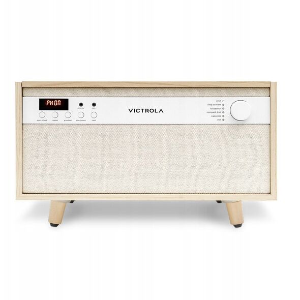 Victrola Century 6-in-1 music center, natural
