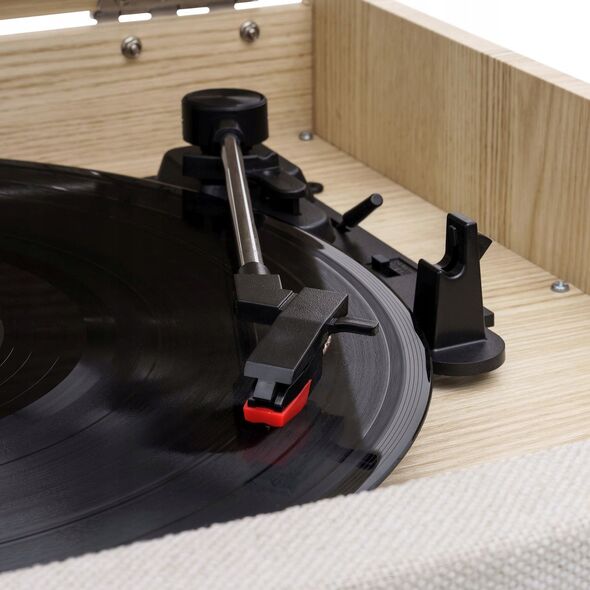 Victrola Century 6-in-1 music center, natural