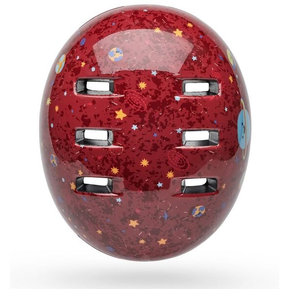 Kask dziecięcy BELL LIL RIPPER dark red planets roz. S (48–55 cm) (NEW 2025)