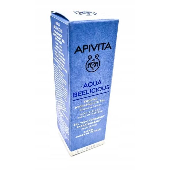 APIVITA_Aqua Beelicious Cooling Hydrating Eye Gel odświeżający żel-roll pod oczy, nawilżenie i redukcja cieni 15ml
