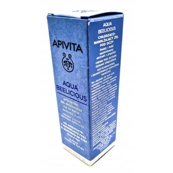 APIVITA_Aqua Beelicious Cooling Hydrating Eye Gel odświeżający żel-roll pod oczy, nawilżenie i redukcja cieni 15ml