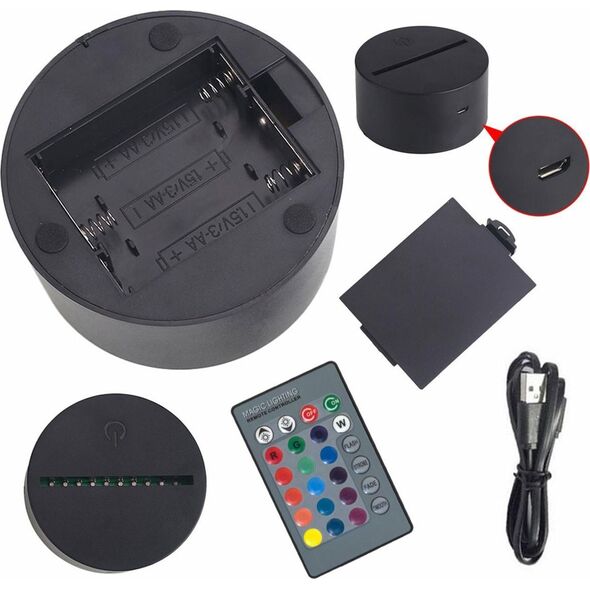 ATL ZD98F Lampka nocna gimnastyka 3d led
