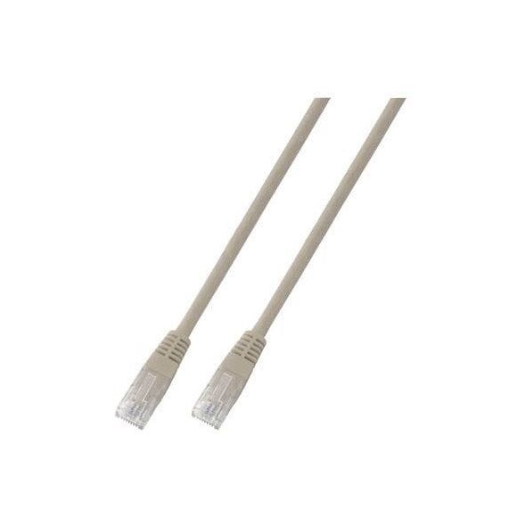EFB RJ45 Patchkabel U/UTP, Cat.6, PVC, CCA, 1m, grau