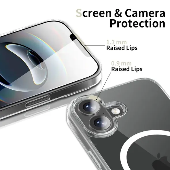 Etui Tech-Protect Flexair Hybrid MagSafe do Apple iPhone 17 Clear