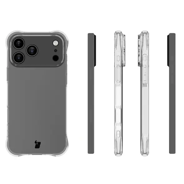 Elastyczne etui Bizon Case Salpa do Apple iPhone 17 Pro Max przezroczyste