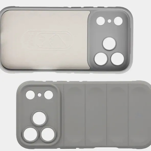 Pancerne etui Bizon Case Tur do Apple iPhone 17 Pro jasnoszare