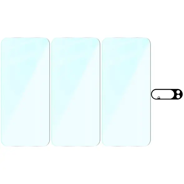 3x Szkło na ekran + szkło na aparat Bizon Glass Clear Pack do Google Pixel 10 Pro