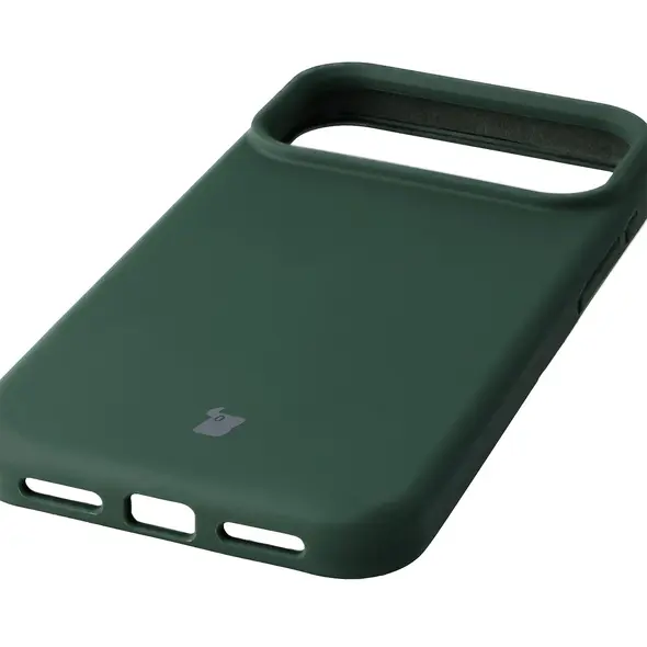 Silikonowe etui Bizon Soft Case do Apple iPhone 17 Pro Max ciemnozielone
