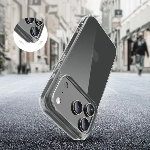 Etui Tech-Protect Flexair Hybrid do Apple iPhone 17 Pro Max Clear
