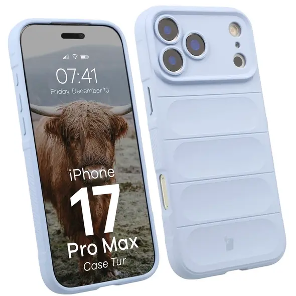 Pancerne etui Bizon Case Tur do Apple iPhone 17 Pro Max jasnoniebieskie