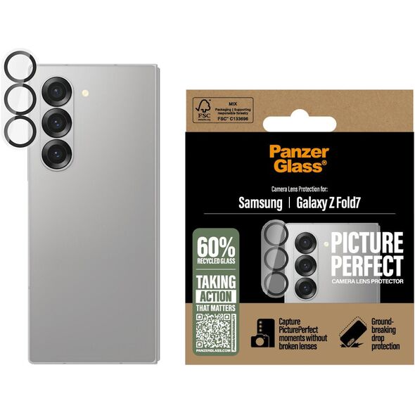Tempered glass for camera lens PanzerGlass PicturePerfect for Samsung Galaxy Z Fold7