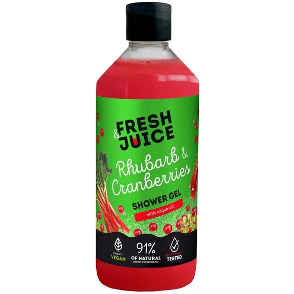 ELFA PHARM FRESH JUICE Żel pod prysznic rabarbar i żurawina 473ml