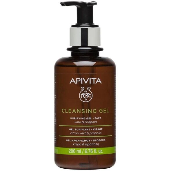 APIVITA_Cleansing Gel Purifying?Gel Face Lime &amp| Propolis oczyszczający żel do twarzy z Limonką i Propolisem 200ml