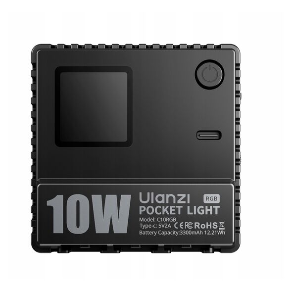 Lampa Led 10w Video 1800k-9000k Light Do Aparatu Telefonu / Ulanzi C10rgb Rgb