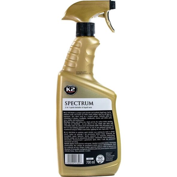 K2 K2 Spectrum syntetyczny wosk w płynie do nabłyszczania lakieru 700ml uniwersalny