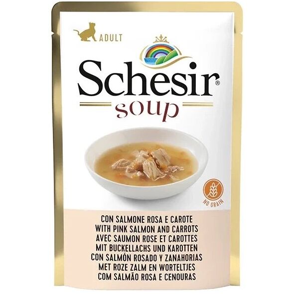 Schesir Soup Karma dla Kota Zupa Łosoś Marchew 85g