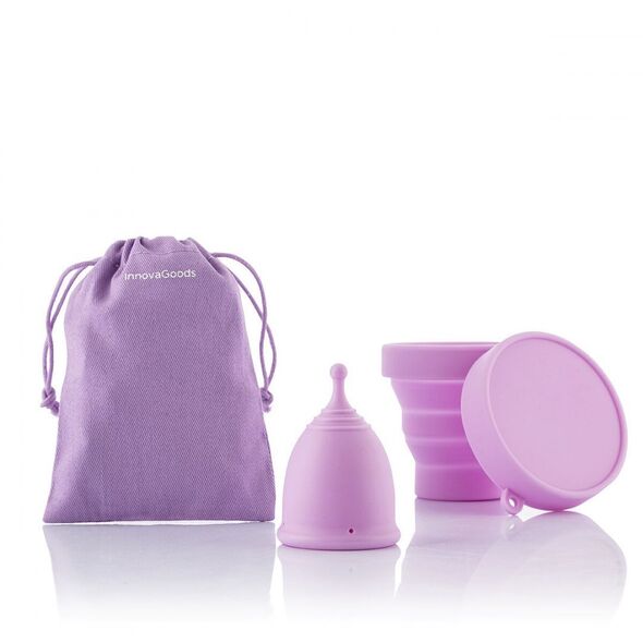 Kubeczek menstruacyjny z akcesoriami Kuppy InnovaGoods - L