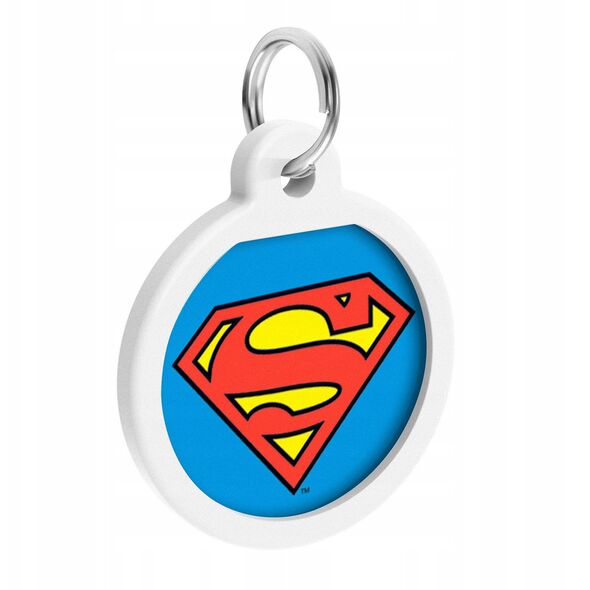 Collar WauDog Smart ID Zawieszka z QR-paszportem okrągła 3cm superman bohater