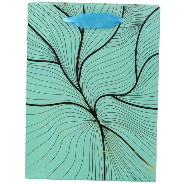 Torba Prezentowa Falisty Złoty Wzór Mix Kolor 23 x 18 x 10 cm EDUKAMP