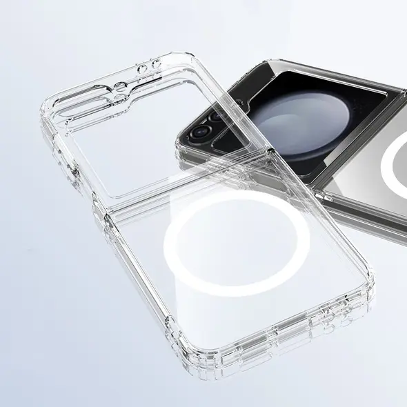 Etui Tech-Protect Flexair Hybrid MagSafe do Samsung Galaxy Z Flip 6 / 7 FE Clear