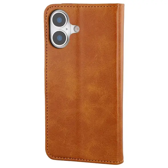 Etui z klapką Bizon Case Pocket do Apple iPhone 17 brązowe