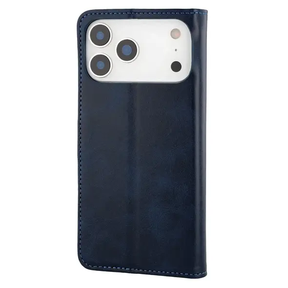 Etui z klapką Bizon Case Pocket do Apple iPhone 17 Pro Max granatowe