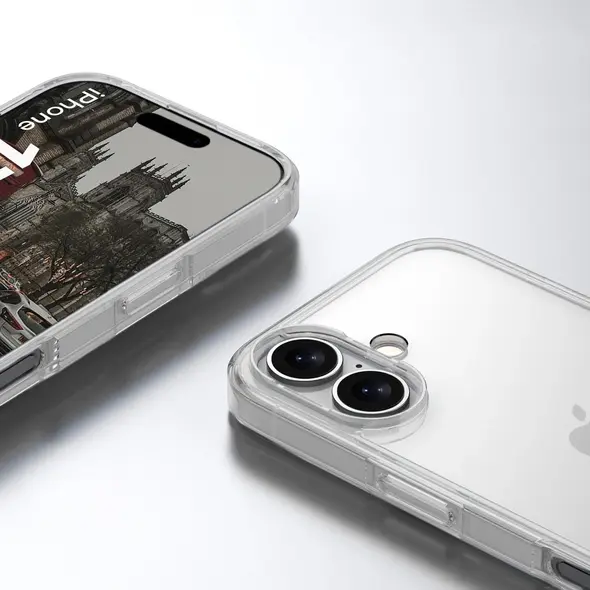 Etui Bizon Case Halo do Apple iPhone 17 przezroczyste